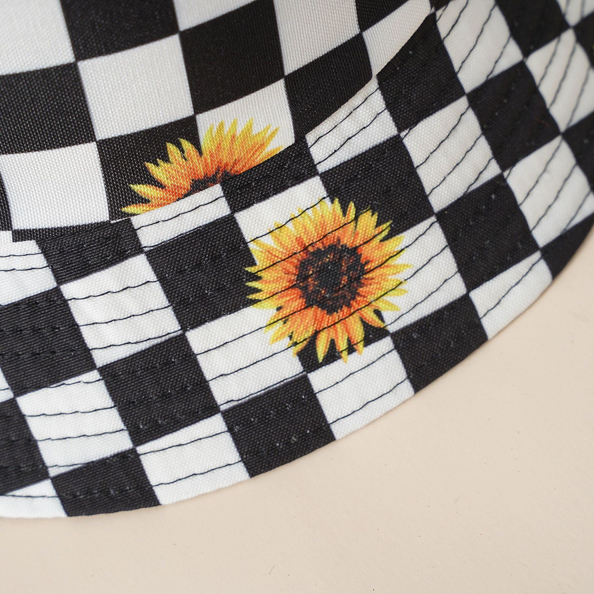 Double-sided fisherman hat women's summer sunshade sun hat Korean version of the tide men's literary sunflower sunscreen hat Doba